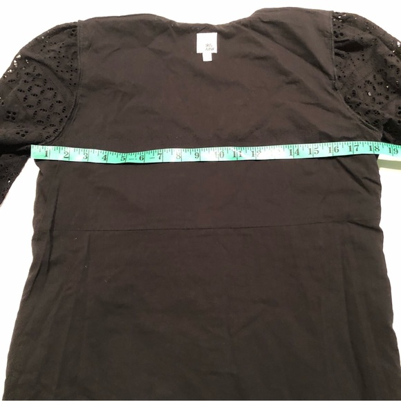 Iris and Ink black Eyelets Cotton Sun Dress Size US 8 - Picture 8 of 14